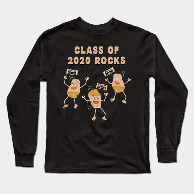 Class of 2020 Rocks Light Long Sleeve T-Shirt by Barthol Graphics